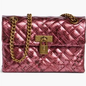 Kurt Geiger London Mini Brixton Elegant Quilted 
Pink/Red Lock Bag
New with tags